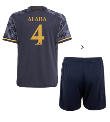 Maillot de foot Real Madrid David Alaba #4 Extérieur enfant 2023-24 Manches Courte (+ pantalon court)